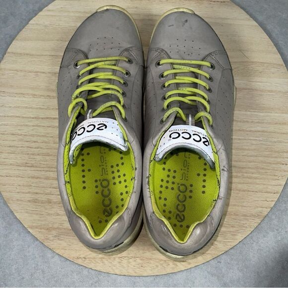 Ecco Spikeless Golf Shoes Mens EU 40 US 7 Gray Biom Hydromax Yak Leather - Picture 6 of 9